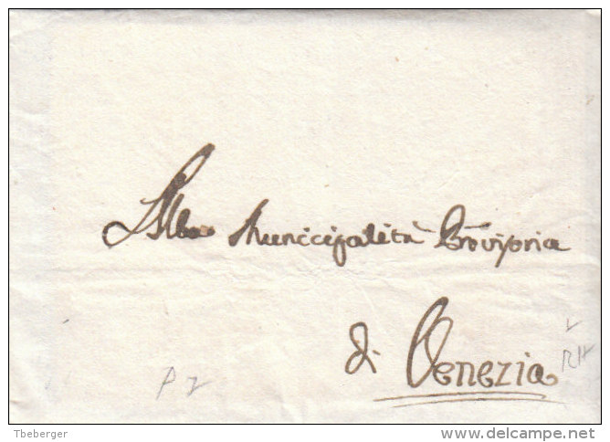 Italy Italia Venezia Venice six prestamp covers Treviso Brescia Palma Udine Korfu Padova, presumably faked (n87-92))