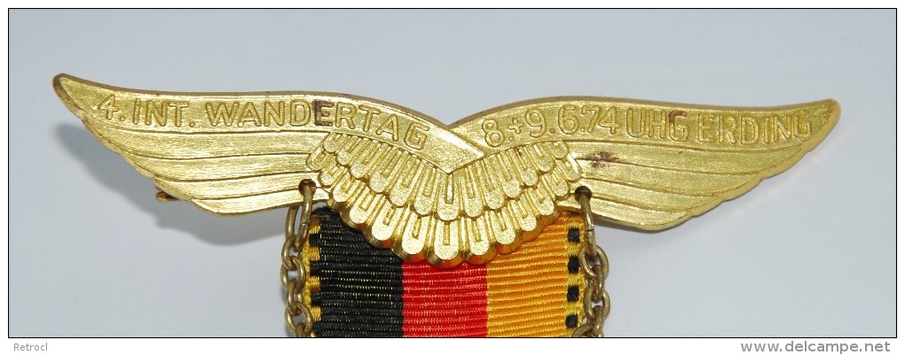 1974 - Volksmarch - Medal - 4 Int. Werdertag - UHG ERDING - F4 Phantom - Air Force - Luchtvaart