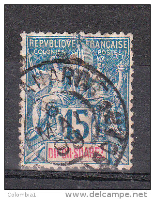 DIEGO SUAREZ YT 43 Oblitéré 6 MAI 1899 TANANARIVE - Used Stamps