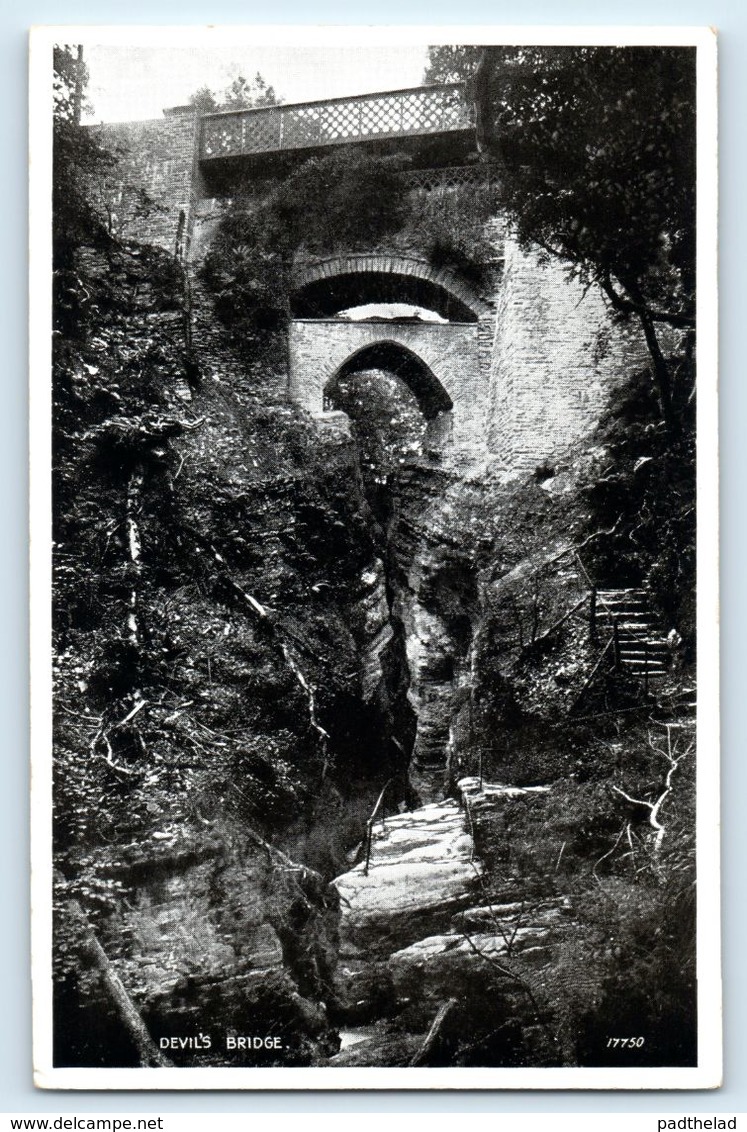 POSTCARD DEVILS BRIDGE ABERYSTWYTH WALES VALENTINES SILVERESQUE SERIES - Unknown County