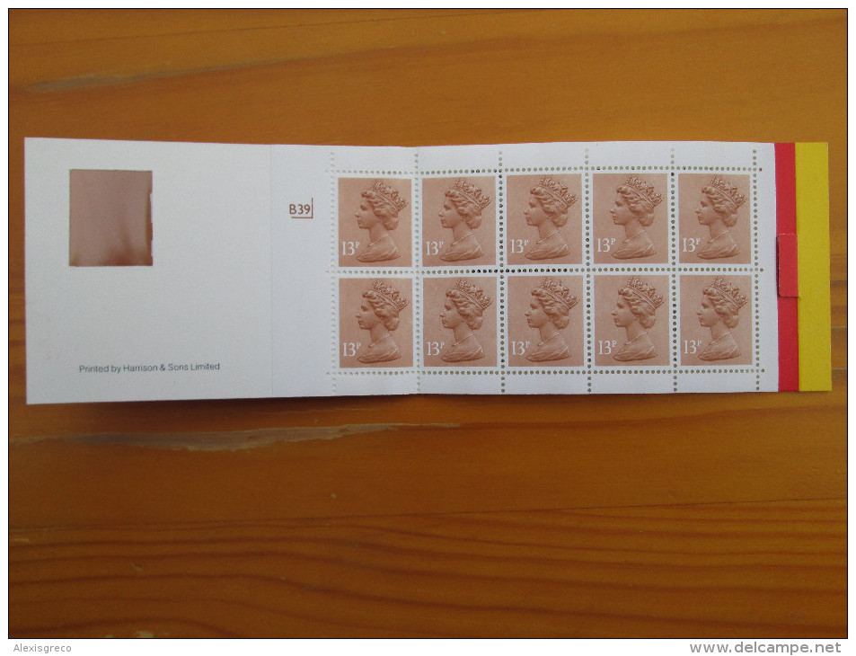 GB 1987 EARLY BARCODE WINDOW BOOKLET TEN SECOND CLASS STAMPS  MINT & COMPLETE - Cuadernillos