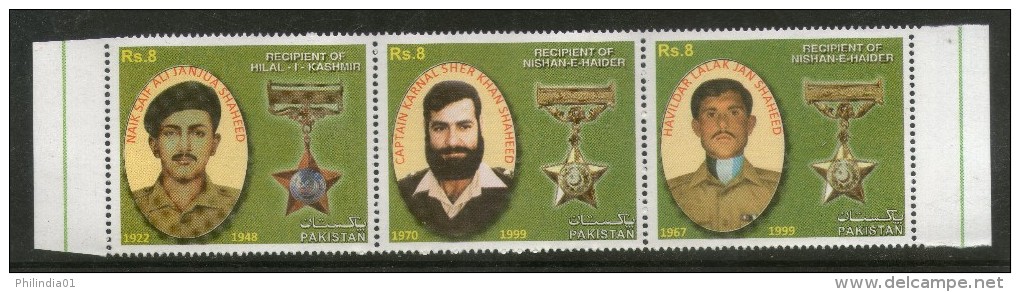 Pakistan 2013 Galantry Award Medal Winners Nishan-E-Haider & Kashmir MNH # 6381B - Pakistan