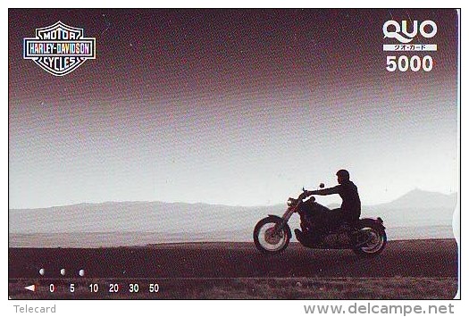 MOTOR Telecarte * HARLEY DAVIDSON * Japon (38)  Motorbike * Phonecard Japan * Telefonkarte - Motos