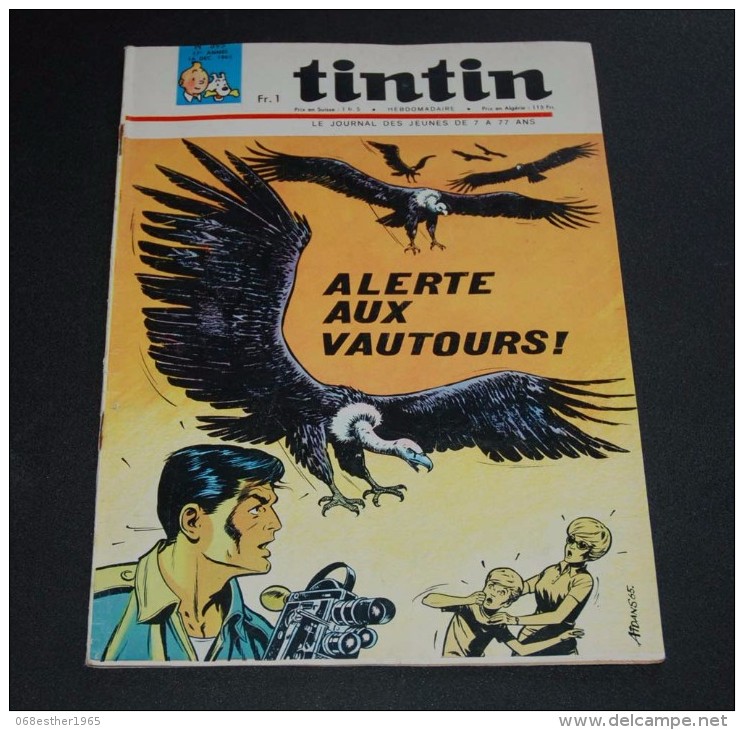 Tintin Français N° 895 De 1965 Avec Le Supplément Pilote - Tintin