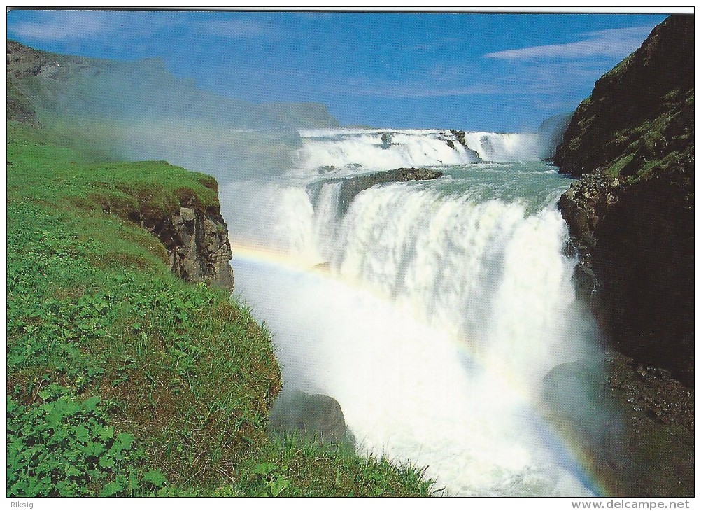 Gullfoss. Waterfall In Iceland.  # 04411 - Iceland