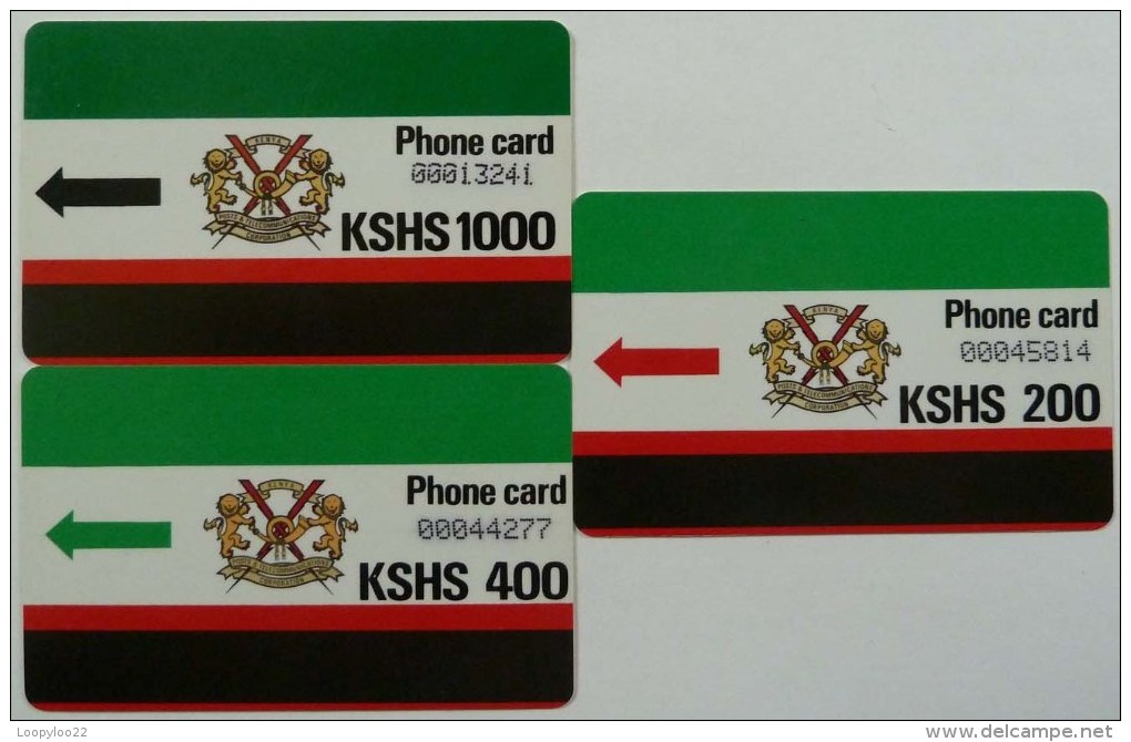 KENYA - Early Set - Approx 1988 To 89 - Set Of 3 - Used - Kenya