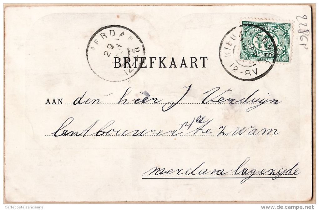 Pb012 Zeldzame Stereo-briefkaart 1900s AMSTERDAM Reguliersbreestraat Koets Met Paarden - Uitgave Louis LORJE - Amsterdam