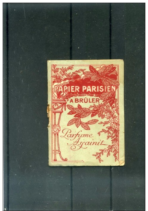 PUBLICITE  -  PAPIER PARISIEN A BRULER  -  E. LECUYER PARIS - Publicités