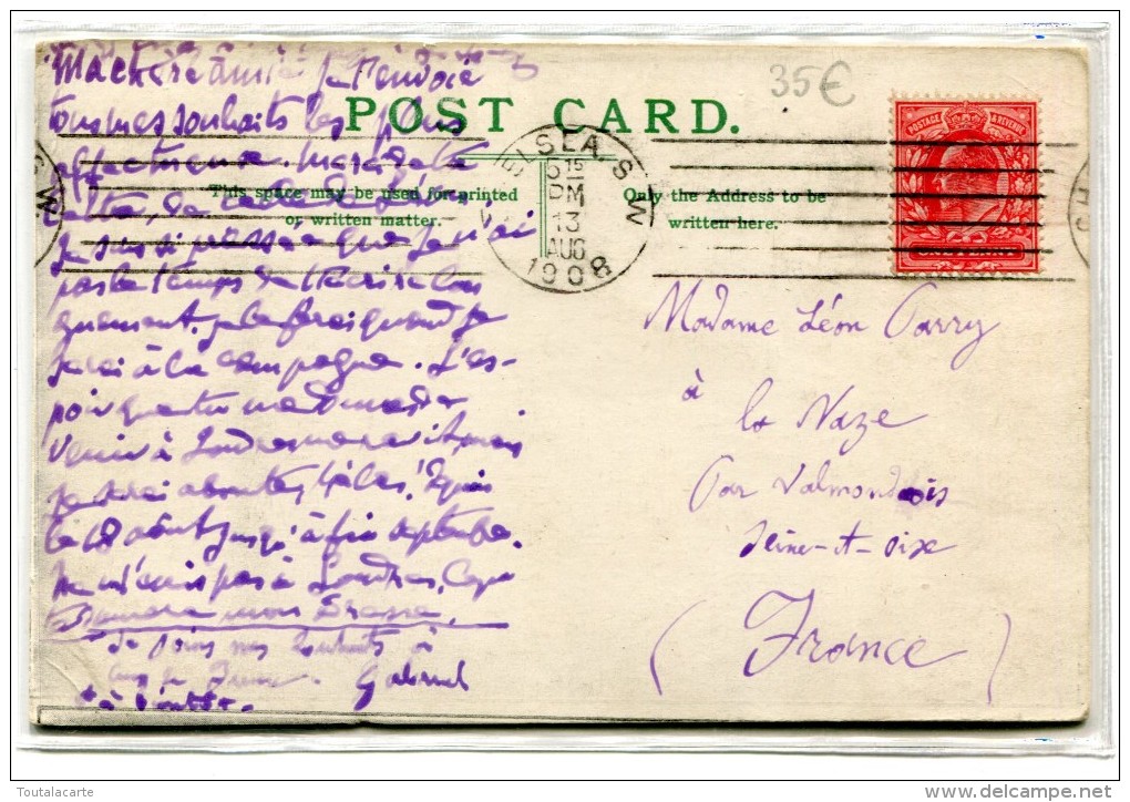 POST CARD ENGLAND LONDON THE FLORENCE RESTAURANT 1908 - Other & Unclassified