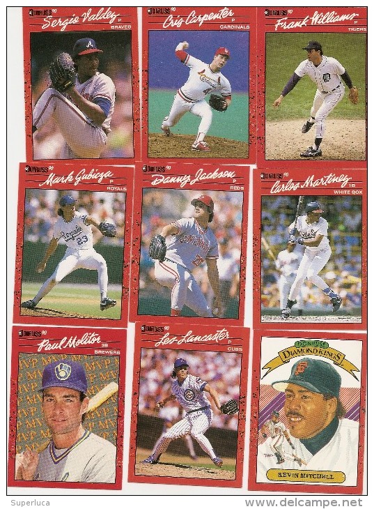 Y-BASEBALL MLB LOTTO DI15 CARD (GIOCATORI BASEBALL)ORIGINALI AMERICANE - Sonstige & Ohne Zuordnung