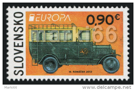 Slovakia - 2013 - Europa CEPT - Postal Vehicles - Mint Stamp - Unused Stamps