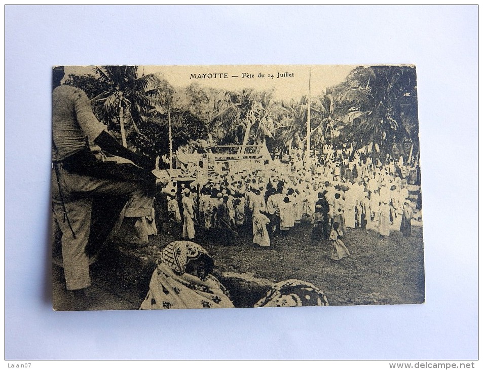 Carte Postale Ancienne : MAYOTTE: Fête Du 14 Juillet - Mayotte