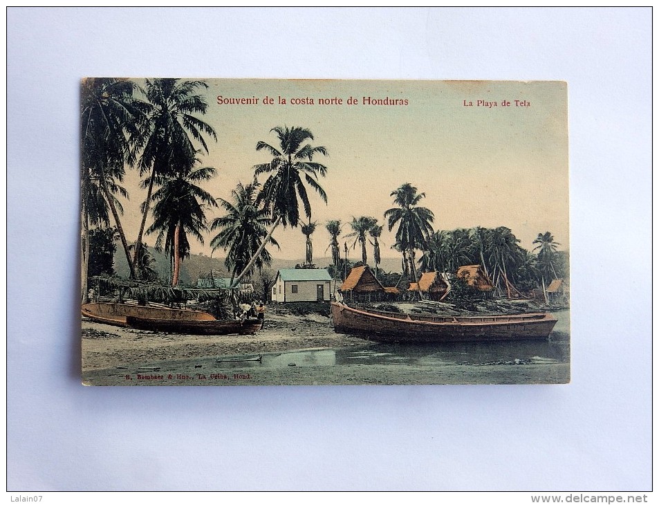 Carte Postale Ancienne : HONDURAS : La Playa De TELA - Honduras