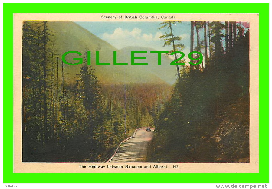 NANAIMO, BC - NANAIMO-ALBERNI HIGHWAY  - THE COAST PUBLISHING CO - - Nanaimo