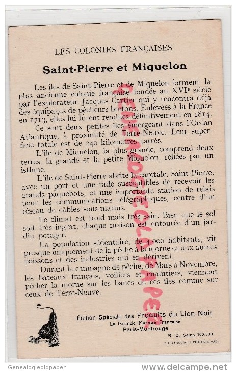 SAINT PIERRE ET MIQUELON - COLONIE FRANCAISE - - Saint-Pierre-et-Miquelon