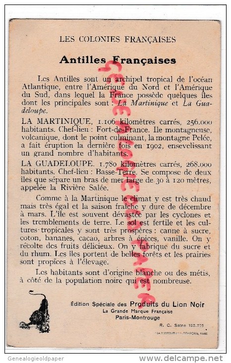 LES ANTILLES - GUADELOUPE- MARTINIQUE  - COLONIE FRANCAISE - POINTE A PITRE- FORT DE FRANCE- - Saint-Pierre-et-Miquelon