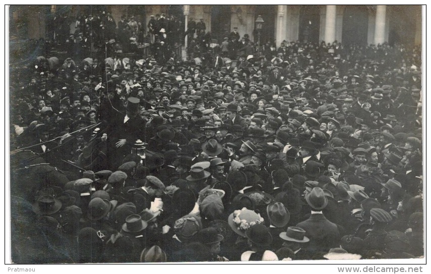 34boit Montpellier Carte Photo Arrivée De Monseigneur Cabrière à La Gare - Montpellier