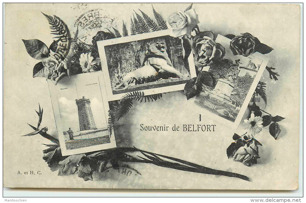 DEP 90 BELFORT SOUVENIR DE ... 3 VUES - Belfort - Ville