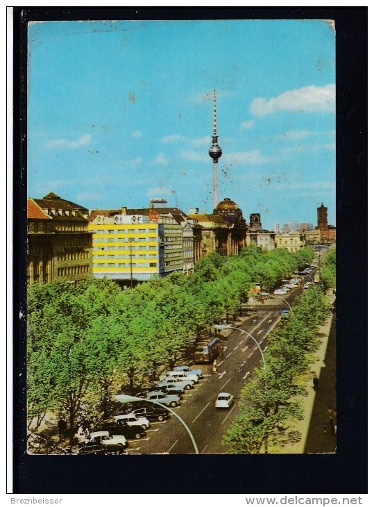 AK BERLIN - Unter Den Linden Karte Gebr.1970 - Prenzlauer Berg