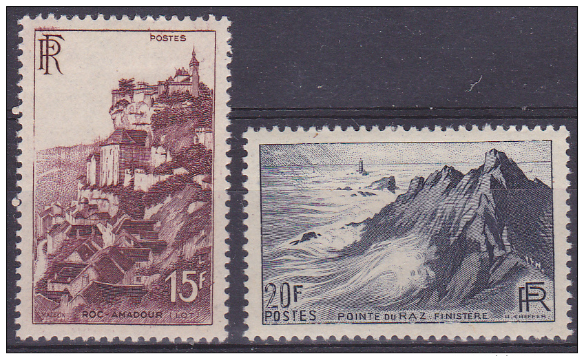 France 1946 YT N° 763/764 Neuf* Cote 3.80 - Unused Stamps