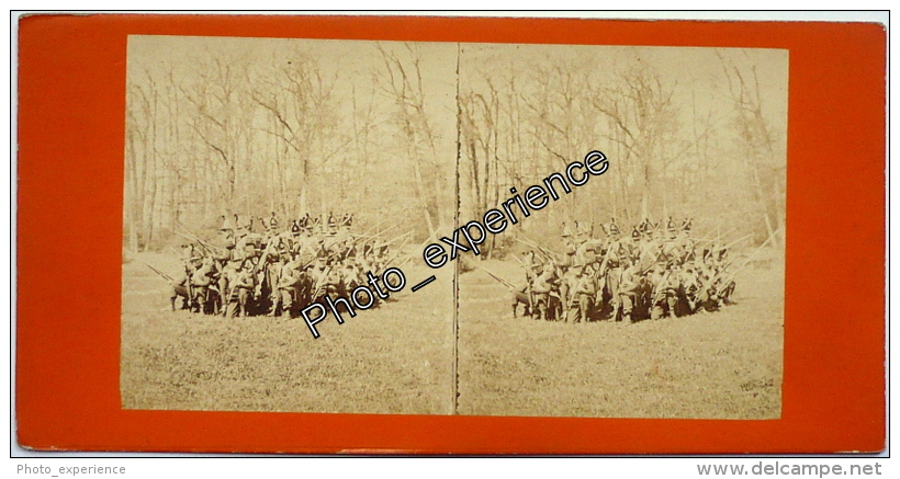 Stereoscopic Photo Stéréo XIX Militaire Military 1860 1870 FRANCE - Photos Stéréoscopiques