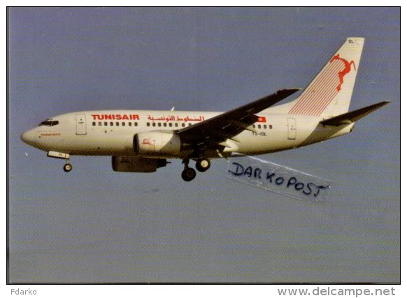 Boeing 737-6H3 Aircraft  TUNISAIR Airlines B 737 Avion Aviation B737 Aiplane B-737 Luft TUNIS AIR - 1946-....: Moderne