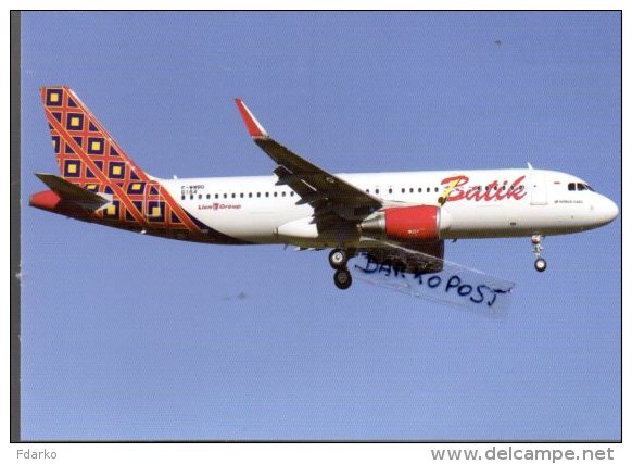 Airbus A 320-214 F-WWBO Aerei BATIK AIR AIRLINES Aviation A.320 Aiplane A 320 - 1946-....: Moderne