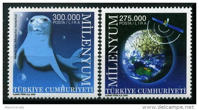 TURKEY 2000 (**) - Mi. 3209-10, The Millennium - Nuovi