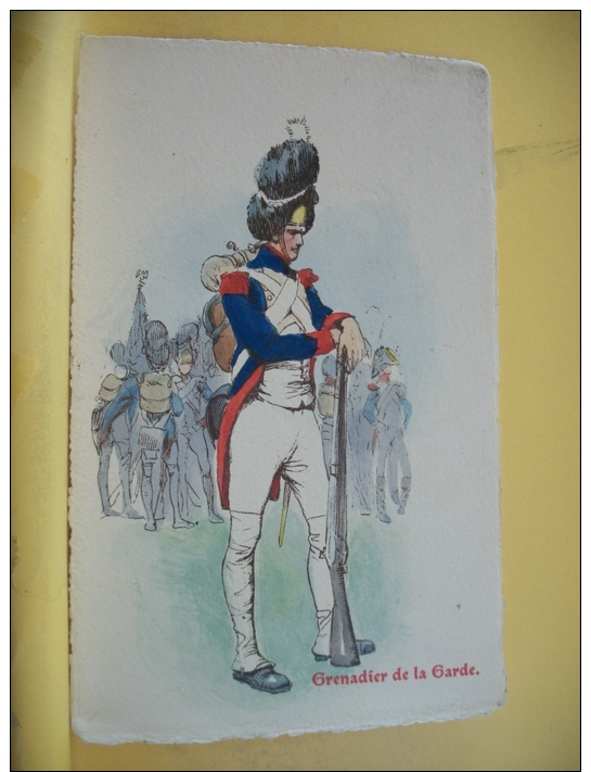 MI71  CPSM GM - GRENADIER DE LA GARDE - ARMEE DE NAPOLEON (VOIR SCANS RECTO VERSO) - Uniformi