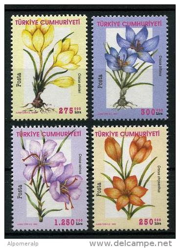 TURKEY 2000 (**) - Mi. 3244-47, Flowers - Ongebruikt