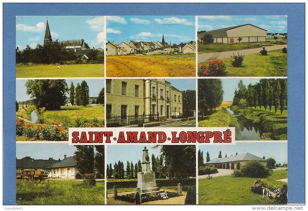 41 SAINT AMAND- LONGPRE  MULTIVUES TRES BON ETAT 2 SCANS - Saint Amand Longpre