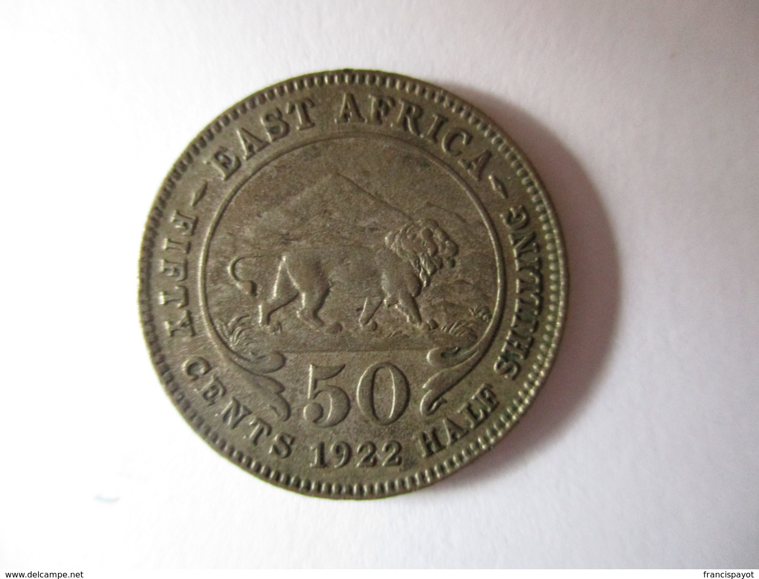British East Africa: 50 Cents 1922 - Colonia Britannica