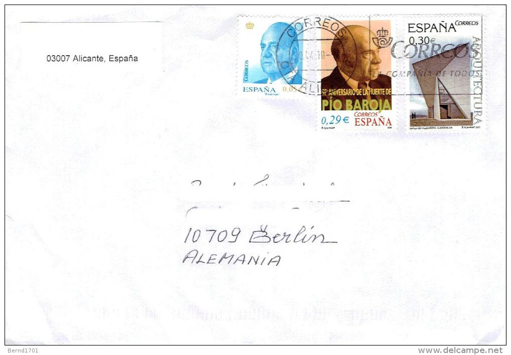 Spanien / Spain - Umschlag Echt Gelaufen / Cover Used  (450) - Briefe U. Dokumente