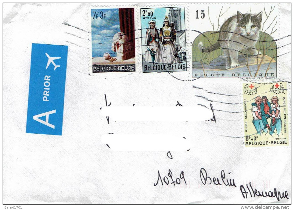 Belgien / Belgium - Umschlag Echt Gelaufen / Cover Used  (463) - Briefe U. Dokumente