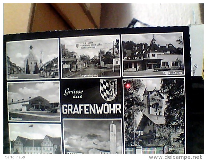 GERMANY   Grafenwöhr Opf. Gruss Aus, U.S. Head Quarters,Friedenskirche   VB1968  EU18305 - Grafenwöhr