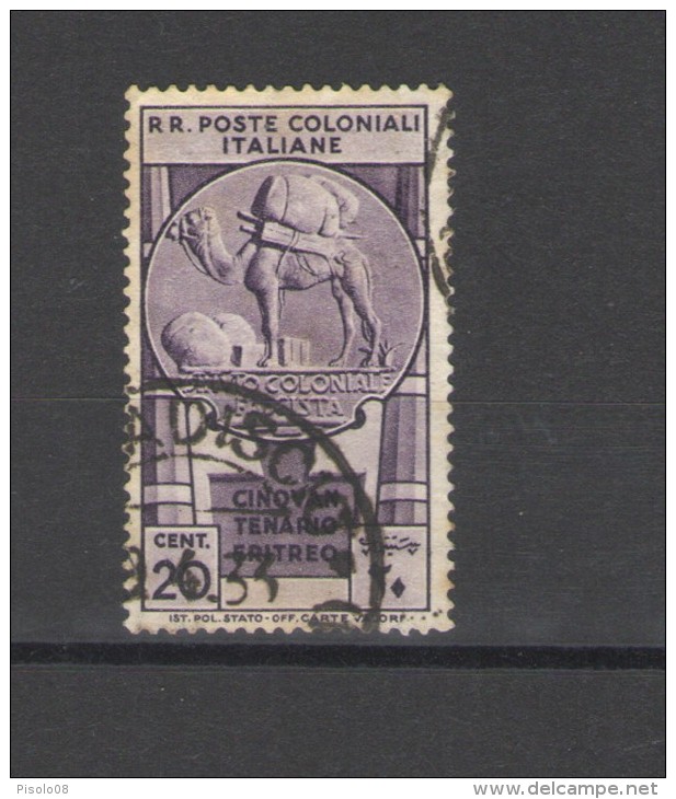 EMISSIONI GENERALI 1933 CINQUANTENARIO ERITREO 20 C.ANNULLATA - General Issues