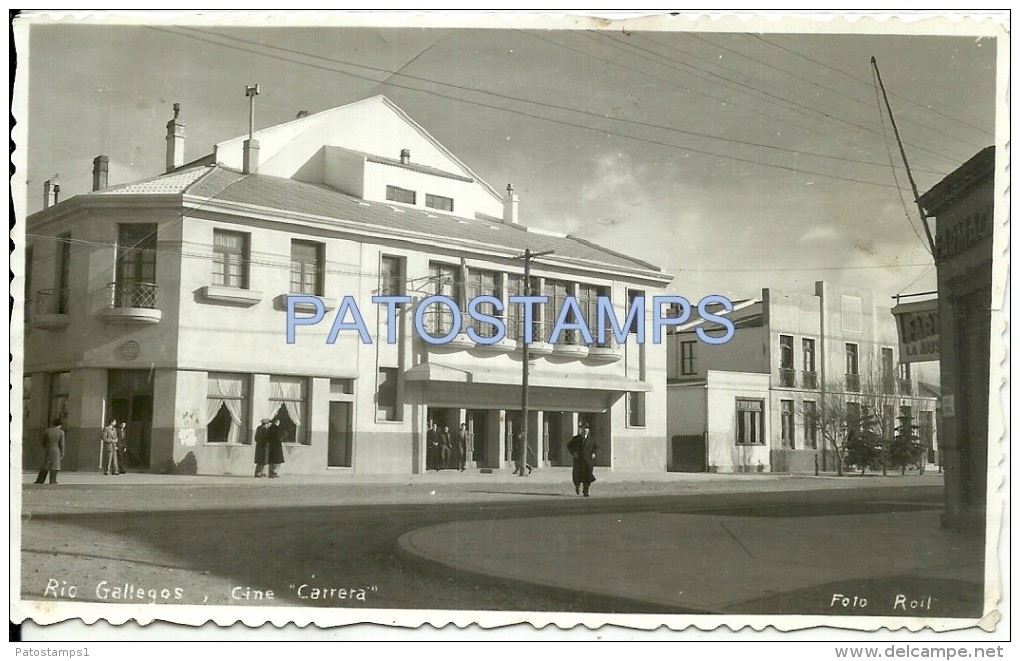 10697 ARGENTINA SANTA CRUZ RIO GALLEGOS CINEMA CINE CARRERA  PHOTO NO POSTAL POSTCARD - Unclassified