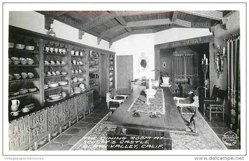248815-California, Death Valley, RPPC, Scotty´s Castle, Dining Room, Frashers Photo - Death Valley