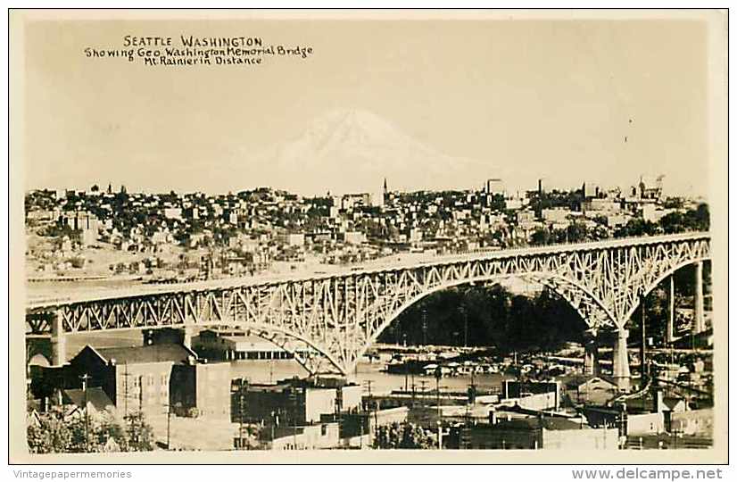 248849-Washington, Seattle, RPPC, George Washington Memorial Bridge, Scenic Photo Company - Seattle