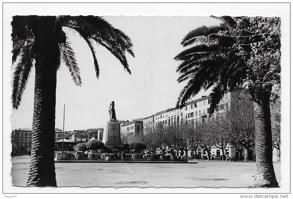 (RECTO / VERSO) BASTIA - N° 5113 - LA PLACE ST NICOLAS - FORMAT CPA - Bastia