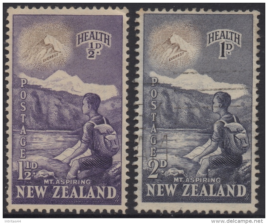 NEW ZEALAND 1954 HEALTH HIKER SET MNH - Unused Stamps