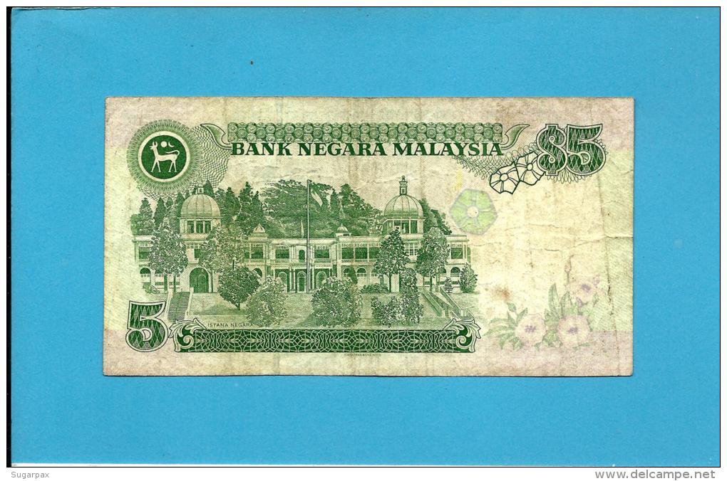 MALAYSIA - 5 RINGGIT -  ND (1998 ) - P 35A - But SOLID Security Thread - Sign. Ahmed Mohd. Don - King T. A. Rahman - Malaysia