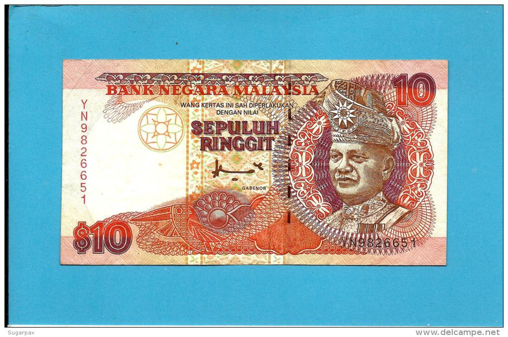 MALAYSIA - 10 RINGGIT -  ND (1995 ) - P 36 - Sign. Ahmed Mohd. Don - Printer FC-O - King T. A. Rahman - 2 Scans - Maleisië