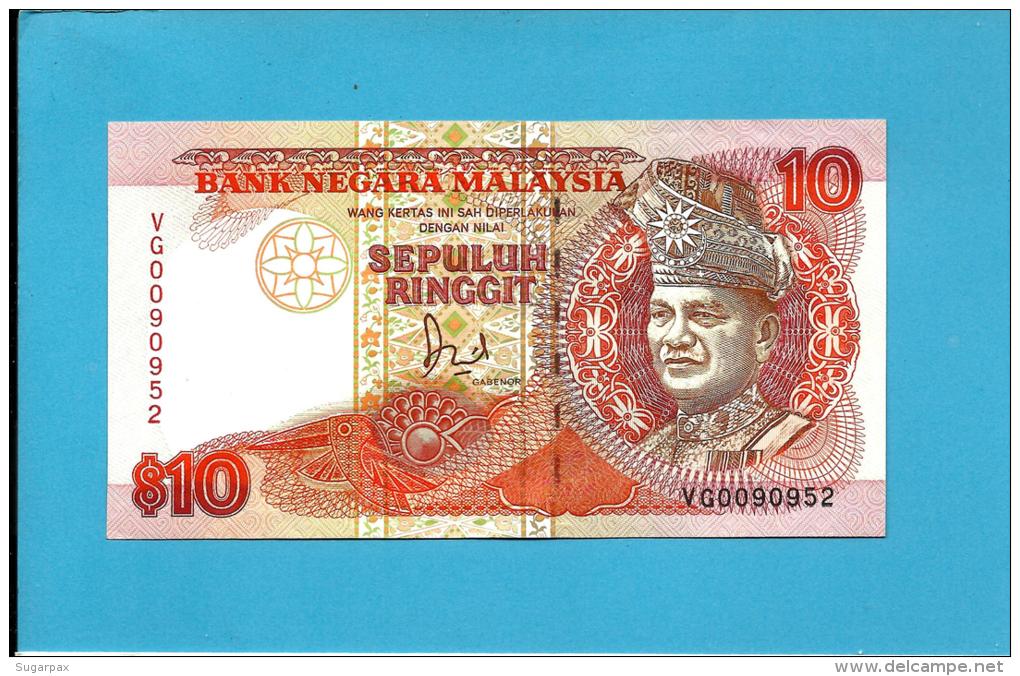 MALAYSIA - 10 RINGGIT -  ND (1989 ) - P 29 - Sign. Datuk Jaafar Hussein - Printer TLDR - King T. A. Rahman - 2 Scans - Malaysia