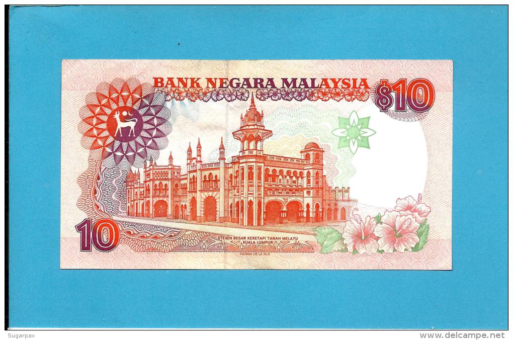 MALAYSIA - 10 RINGGIT -  ND (1989 ) - P 29 - Sign. Datuk Jaafar Hussein - Printer TLDR - King T. A. Rahman - 2 Scans - Malaysia