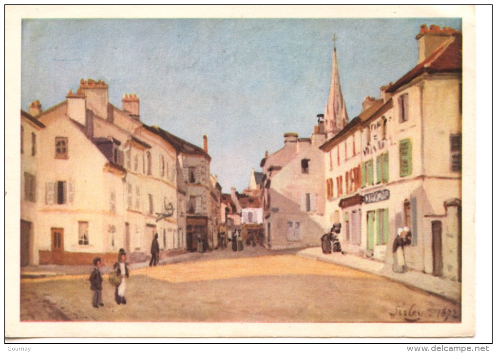 Alfred Sisley (1839/99) Argenteuil : Rue De La Chaussée Dit Place D'Argenteuil  (musée Du Louvre) - Argenteuil