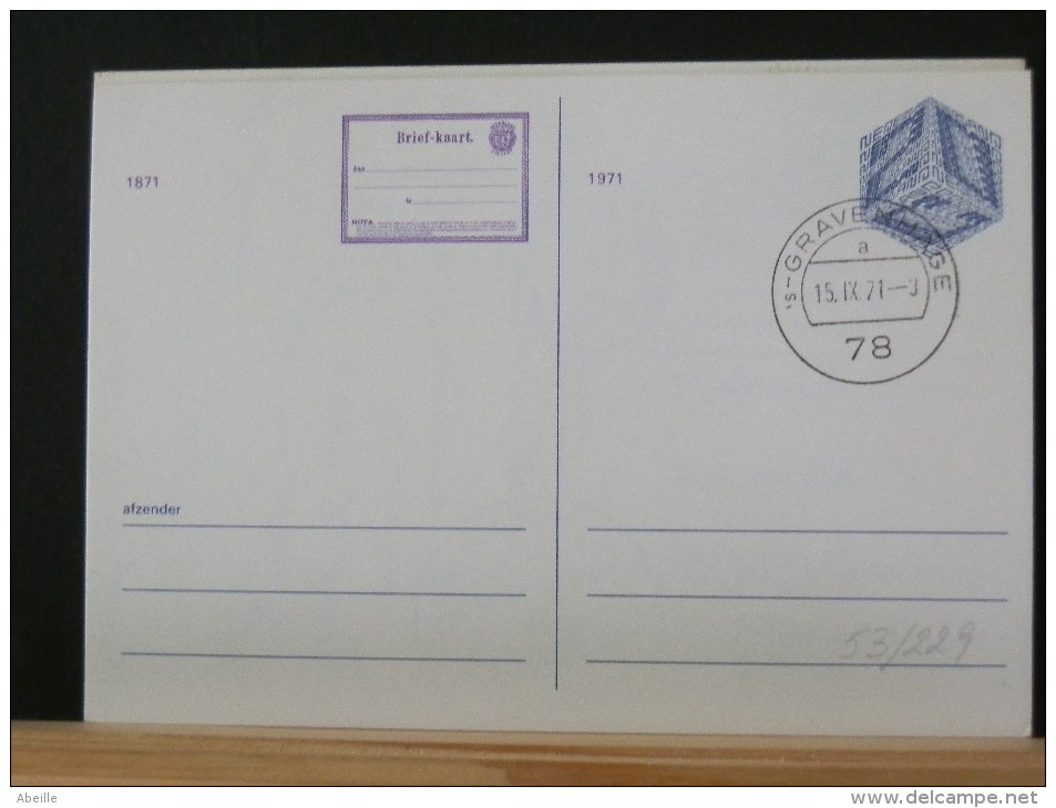 53/229    CP   P.B.   OBL. - Postal Stationery