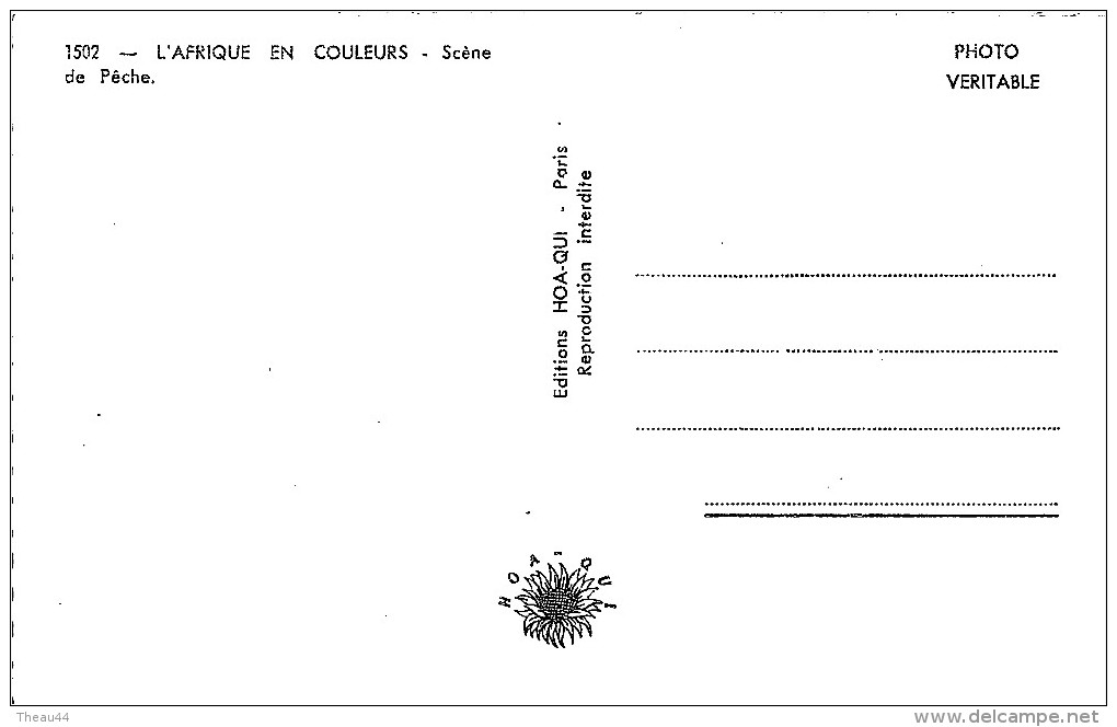¤¤  -   1502    -   L'AFRIQUE En Couleurs   -  Scène De Pêche  -  Jeune Fille Aux Seins Nus    -   ¤¤ - Ohne Zuordnung
