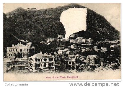 2 Postcards        HONG KONG       Shameen Canton          View Of The Peak - China (Hong Kong)