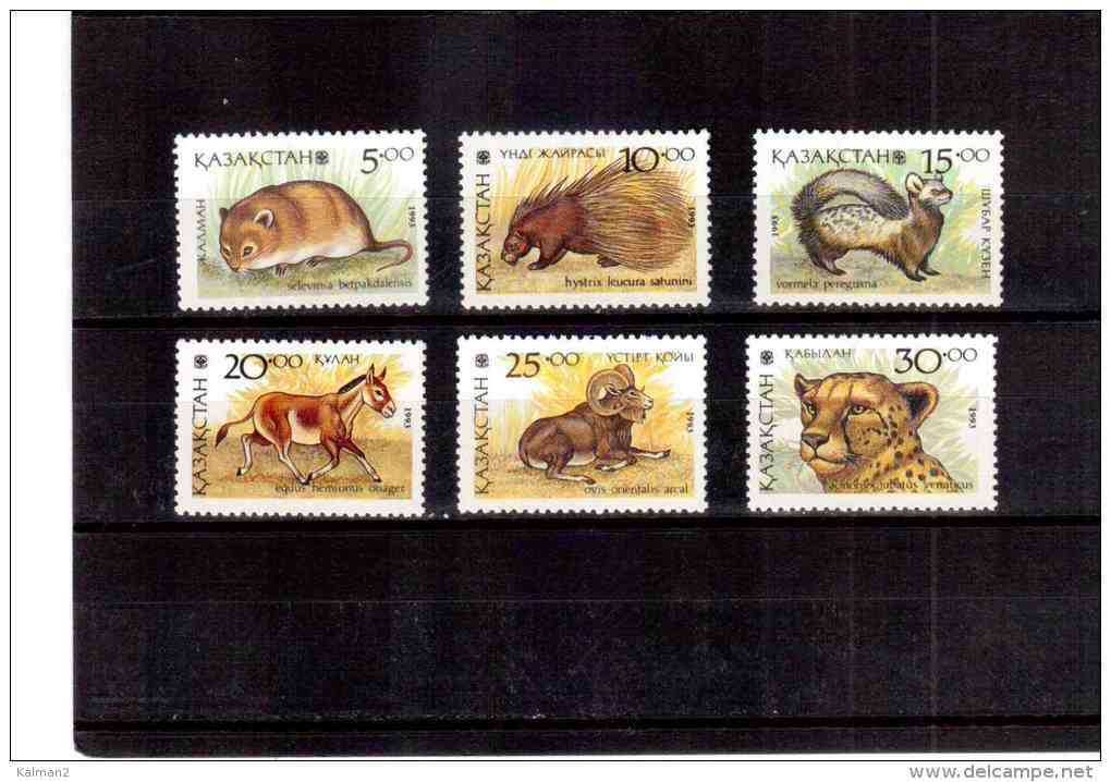 XX328  -  KAZAKISTAN  -   MAMMIFERI** MNH  /  CAT. UNIFICATO  NR.  32/37 - Kazakistan